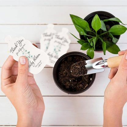 Baby Bottle Shaped Seed Paper – 15 Green Baby Shower Favors for Guests with Wildflower Seeds, Writable & Plantable, Gender Reveal, Birthday Gifts for Guest