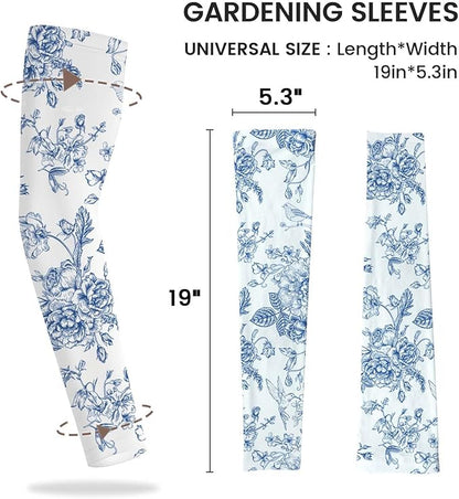 Gardening Sleeves Farm Sun Protection Arm Cooling Sleeves Thorn Proof Garden for Women Men with Thumb Hole