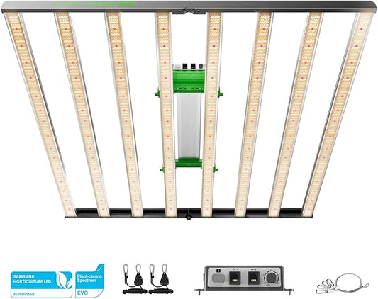 MARS HYDRO FC1000W LED Grow Light, Samsung LM301H EVO, with Smart Control Function, Ideal for Commercial Vertical Farming 4x4ft or 4x6ft Coverage, Full Spectrum Daisy Chain Dimmable Growing Lamps