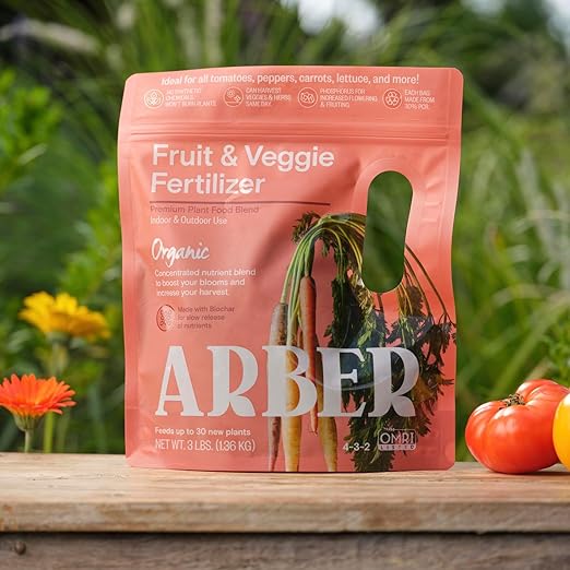 Premium Organic Fruit & Vegetable Granular Fertilizer – 4 Pack – Nutrient-Rich Plant Food for Gardens, Soil Health & Sustainable Growth – 4 lb