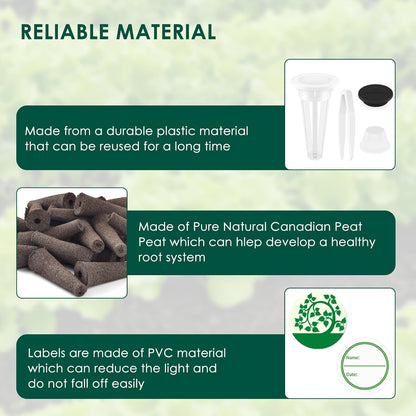 PACETAP 161 Pcs Seed Pod Kit for AeroGarden, Plant Seed Starter Sponges Kit for Hydroponic Indoor Garden System, Growing Pods Kit Include 30 Grow Sponges,30 Grow Baskets,30 Grow Domes,30 Pod Labels