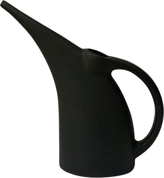 KP Kool Products Watering Can 1/2 Gallon - Small Watering Can for Indoor Plants - Outdoor Watering Can - Black Plant Waterer - Plastic Watering Can for Garden - 1 Pack