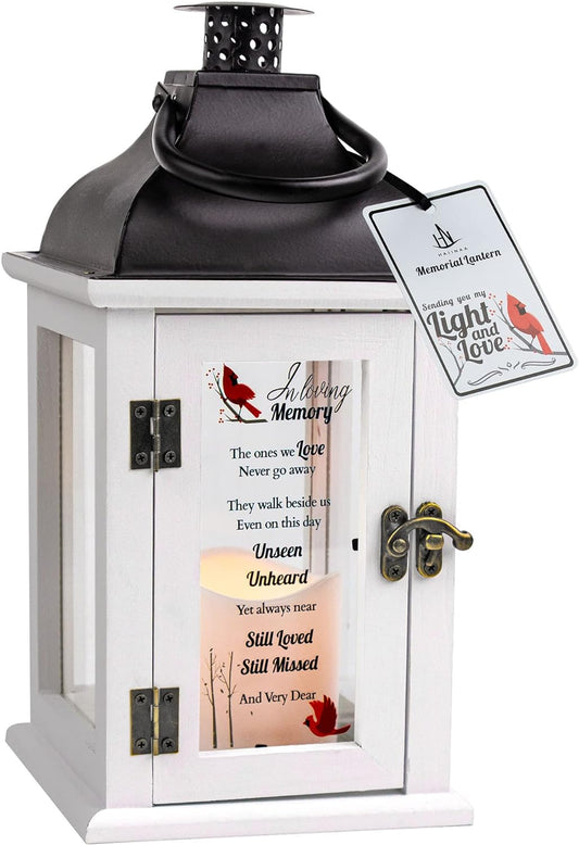 Memorial Lantern - Bereavement Sympathy Gifts for Loss of Loved One Memorial Remembrance Gifts for Loss of Mother Father