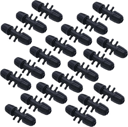 20 PCS Barbed Tee Irrigation Fittings 1/2 Inch to 1/4 Inch Drip-proof Fitting for Irrigation Pipe (1/2 inch to 1/4 inch Barbed six-way)