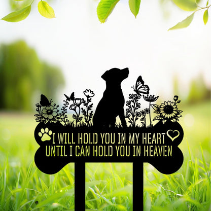 Pet Grave Markers Dog, Metal Pet Metal Memorial Garden Stake, Pets Waterproof Grave Stakes Plaque, Pet Headstone Garden Memorial Graves, Metal Dog Garden Decor 12"