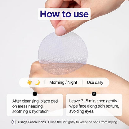 PONGDANG Dewy Glow Azulene Gel Toner Pad | Cooling Calm | Korean Gel Toner Pads with Guai Azulen, Chamomile | Soothing, Radiance & Uneven Skin Tone | Korean Skin Care