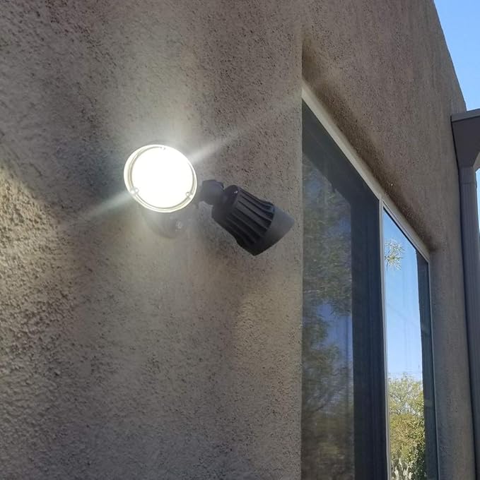 RuggedGrade 20W Turin II Series LED Security Light - LED Motion Sensor Flood Light - 2,400 Lumens - Bright White 5000K - 270° Sensor - Bronze Housing - Outdoor LED Light - DLC 5.1 Premium