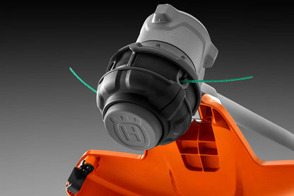 Husqvarna 220iL Cordless String Trimmer with 4 Ah Battery and Charger, 16-Inch Straight Shaft Electric Weed Eater with Dual-Direction Trimmer Head to Change Cutting Direction