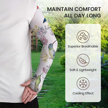 Gardening Sleeves for Women Farm Sun Protection Thorn Proof Cooling Arm Sleeves to Cover Arms for Garden Sports