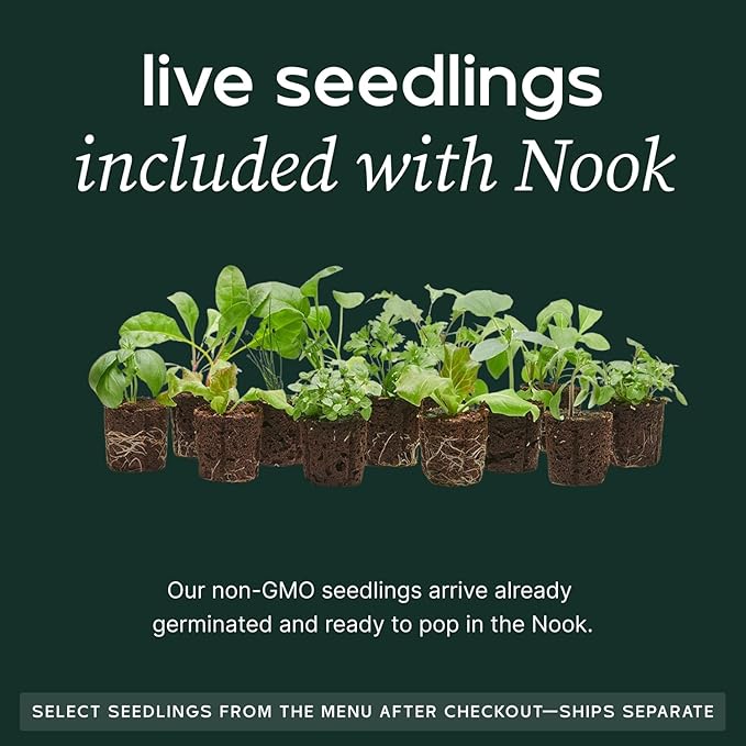 New! Lettuce Grow Farmstand Nook | 20 Plant Hydroponic System | Self-Watering Indoor Vertical Garden Planter Tower w/Pump, BPA-Free Food Grade | 4ft 7in | Made in USA…