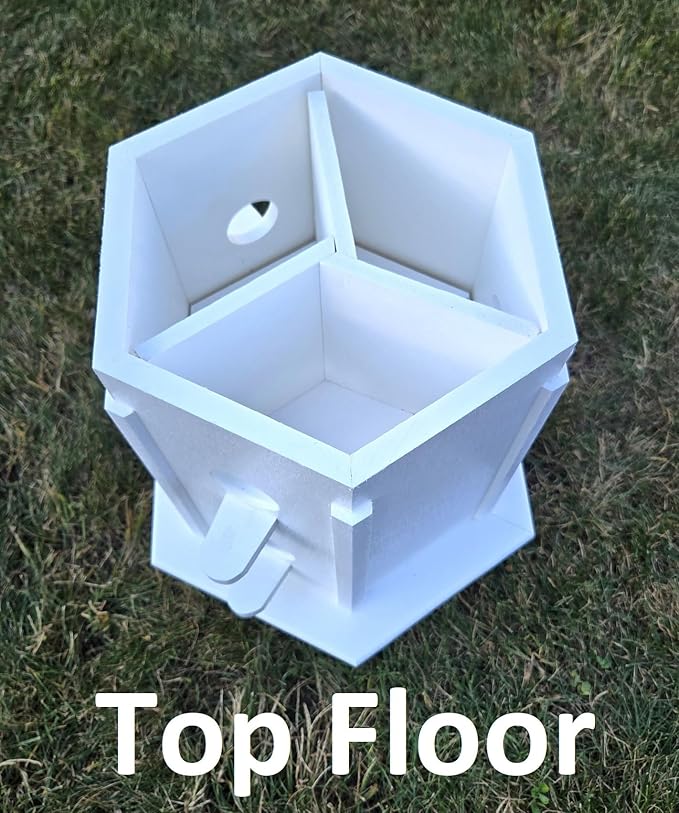 Amish Handmade Birdhouse with Copper Roof 6 CompartmentsBird Watching (Copper Roof, 6 Compartments)