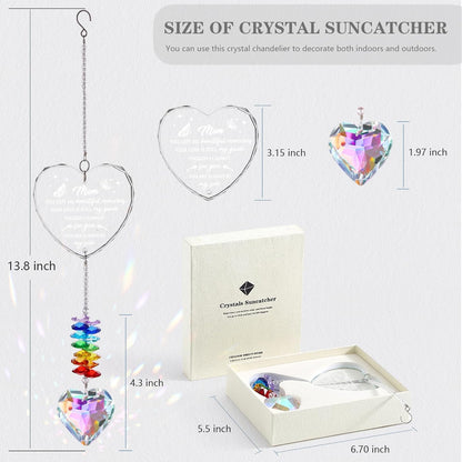 Sympathy Gifts for Loss of Mom, K9 Crystal Suncatcher Memorial Gifts for Loss of Mother, Condolence Bereavement Remembrance Gifts in Memory of Mom