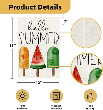 Garden Flags 12x18 Double Sided, Set of 12 Yard Flags for Outside Seasonal Garden Flag Outdoor Holiday Farmhouse Decorations Flags for All Seasons(Seasonal)