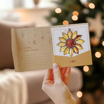 Radiant Sunflower Acrylic Suncatcher Stained Glass Effect Window Car Hanging Christmas Ornament Indoor Outdoor Decor Garden Sun Catcher Panel for Sunflower Lover for Women Mom Grandma