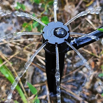 30 Pcs Drip Irrigation Emitters, Adjustable Irrigation Drippers Micro Sprinkler Drip Sprinkler Head for 1/4 Drip Irrigation Tubing, 360° Water Flow Drippers for Drip System, Automatic Irrigation