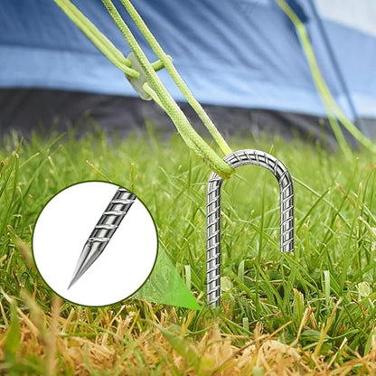 Rebar-Stakes-12-Inch, Ground Stakes Heavy Duty J-Hook Galvanized Anti-Rust Heavy Duty Ground Anchors for Garden Dog Fence Chicken Coop Christmas Decorations Deer Fence 12pcs