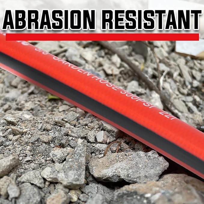 YAMATIC Short Garden Hose 5/8" x 6 ft, 300 PSI, 3/4" Brass Swivel Connectors: Flexible Short Water Hose for All-Weather Use, Drinking Water Safe and Kink Resistant