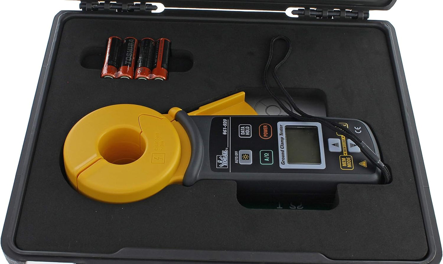 IDEAL INDUSTRIES INC. 61-920 Ground Rod Resistance Clamp Meter, Case Included, Black