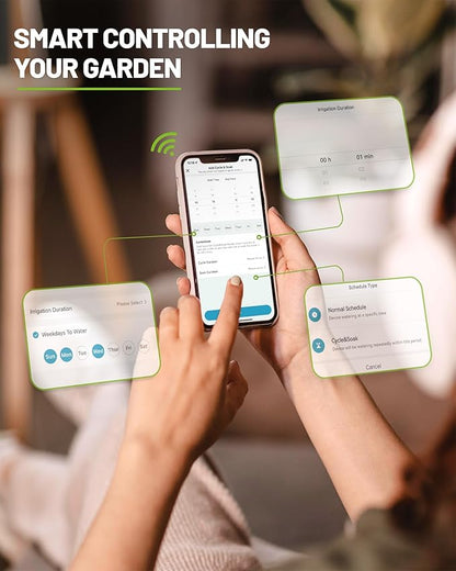 RAINPOINT Sprinkler Timer, WiFi Water Timer for Garden Hose, Smart Irrigation Controller, APP Remote Control (2.4Ghz WiFi Connection)