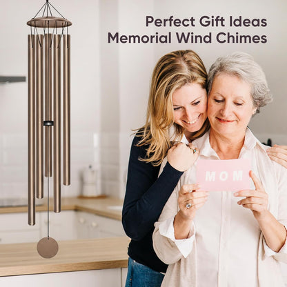Large Wind Chimes for Outside Deep Tone, 65" Deep Tone Wind Chimes for Outside Porch Garden Patio Balcony Memorial Room Decor, Memorial Sympathy Gift for Loss of Loved One
