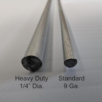 Heavy Duty Yard Sign Stakes, 30 inch Goalpost H Stakes, American Made, Overlap Weld for Maximum Strength, Galvanized Steel (50 Pack)