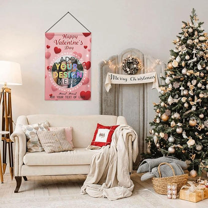 Custom Valentine Garden Flag for Outdoor Personalized Valentines Yard Flags Decor Customized Flag Add Your Own Picture Text House Lawn Banner Double Sided Home Wall Decoration 12.5x18 28x40