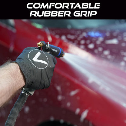 VIKING Hose Nozzle, Garden Hose Nozzle, Adjustable and Heavy Duty for Washing Car, Watering Plants, Washing Pets, and Home Use, 2 Pack