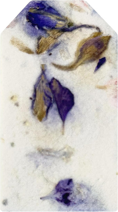 50Pcs Plantable Purple Seed Paper Tags with Wildflower Seeds, Writable & Plantable Gift for Moms, Plant Lover, Teachers, Ideal for Weddings, Baby Shower Favors, Memorial, & Celebrations