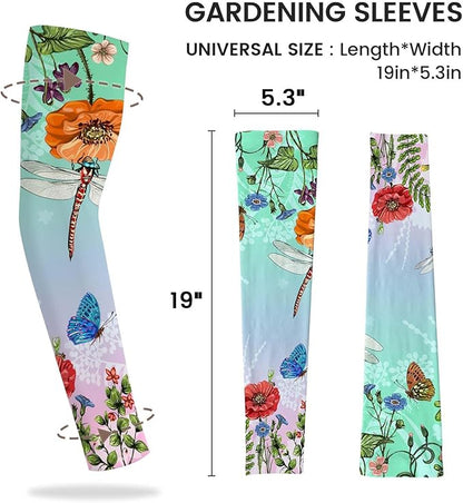 Gardening Sleeves Farm Sun Protection Arm Cooling Sleeves Thorn Proof Garden for Women Men with Thumb Hole