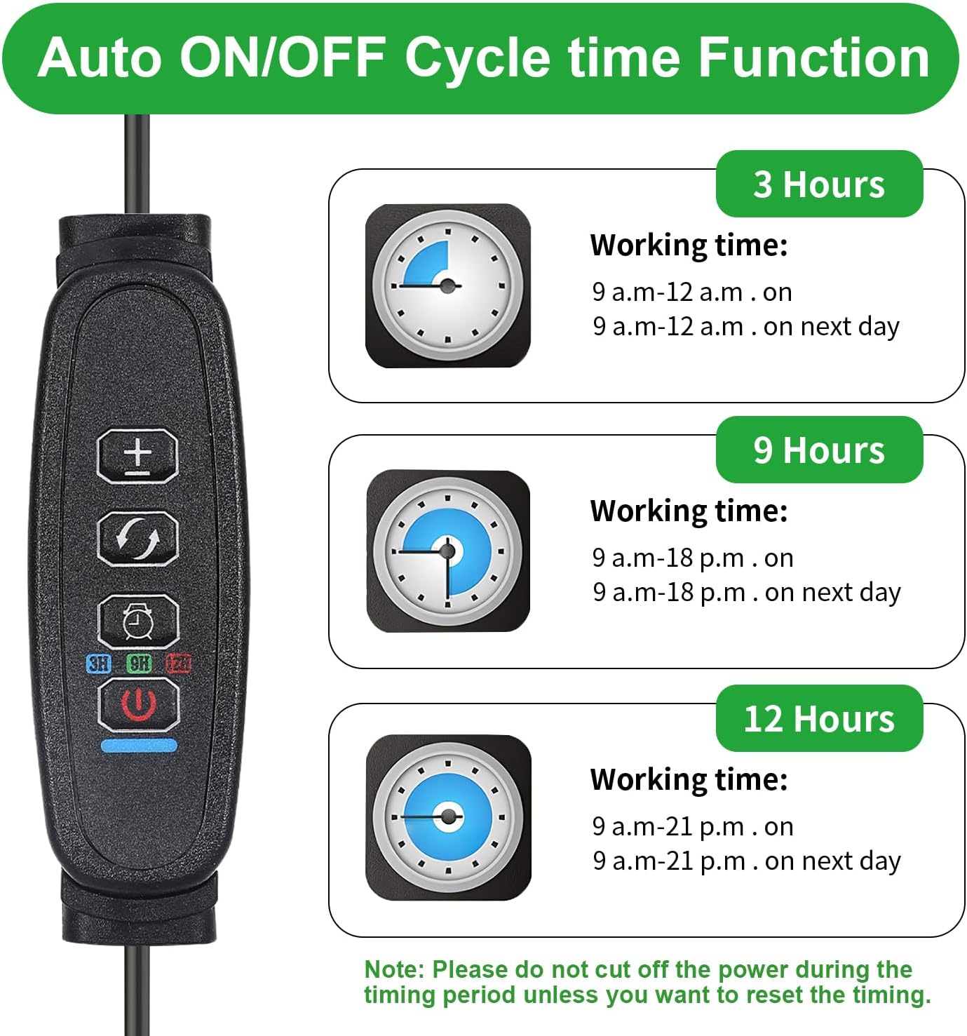 LED Grow Light Strips, Grow Lights for Indoor Plants Full Spectrum 3000K, 78 LEDs Plant Light with 3/9/12H Timer, 10 Dimmable Levels for Seedling Succulent and Plant Shelf, 3 Head 8.6 Inches