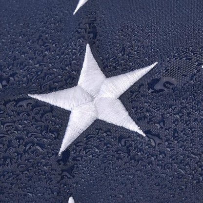 American Flag 10x15 FT, Large US Flag USA High Wind with Embroidered Stars, Sewn Stripes, Brass Grommets, Durable Outdoor Outside