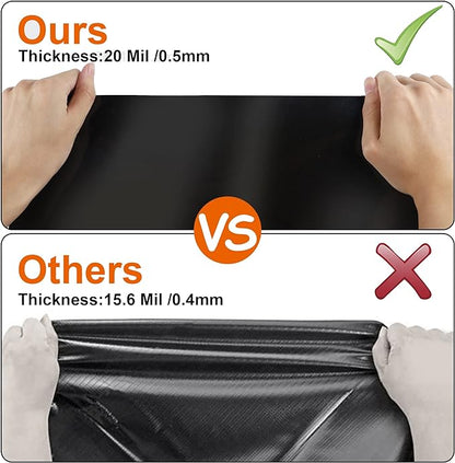 10 x 15 FT Pond Liner, 20 Mil Fish Pond HDPE Liner, Pond Liners for Outdoor Ponds, Koi Ponds, Garden Fountain, Waterfall