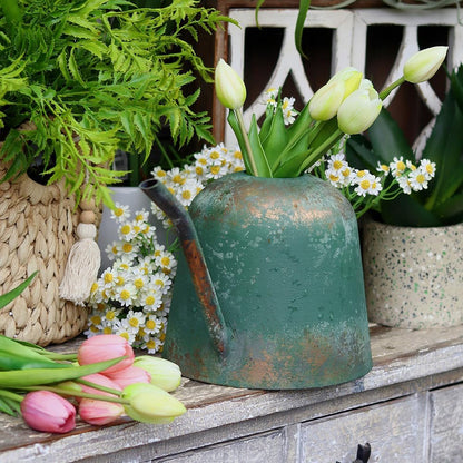 Large Watering Can Metal,Watering Can with Long Spout for Outdoor and Indoor Houseplants, 120oz/3.8L Large Plant Waterer