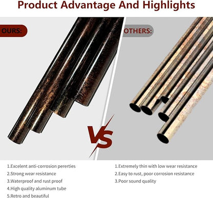 Fish Wind Chimes for Outside, Metal Windchimes Outdoors Clearance with 4 Aluminum Tubes, Garden Patio Yard Home Decor, Fish Gifts for Pet Lovers Women Men Mom Grandma, Unique Festival Birthday Gift