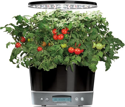 AeroGarden Harvest Elite 360 Indoor Garden Hydroponic System with LED Grow Light and Herb Kit, Holds up to 6 Pods, Platinum