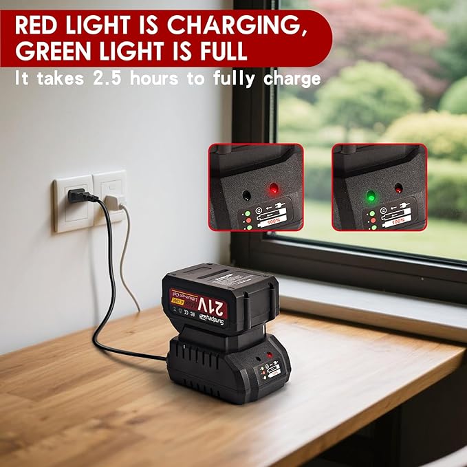 Electric Weed Puller Tool - 3 Claw Steel Head Stand Up Long Handle Weed Puller With 2 x 4.0Ah Battery & Charger & Small Shovel Versatile Garden Tools For Dandelion Lawn Flower Beds Yard