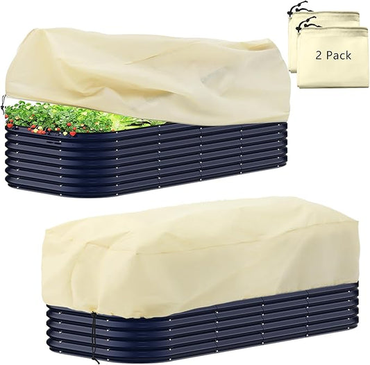 Plant Covers Freeze Protection, Winter Frost Blanket for Flower Pot Plants, Reusable Outdoor Plant Covers Freeze Protection, with Drawstring78.7x39x17.7INCH 2 pcs