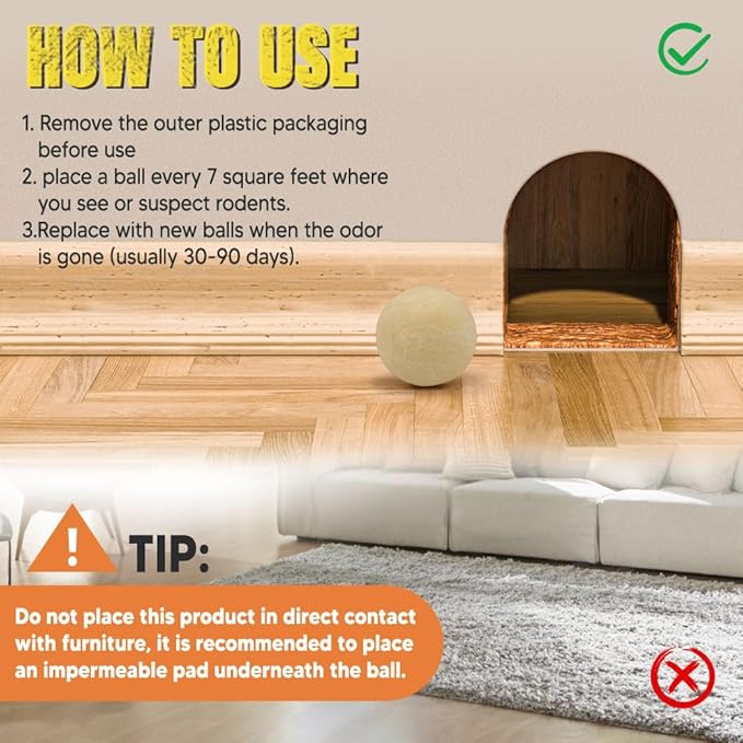 Pest Control, Rodent Repellent, Mouse Repellent, Spider Repellent, Mice Repellent Indoor, Rat Repellent Outdoor, Peppermint Balls for Rodents, Ants, Roach, Pest Repellent,Safe for Kids and Pets-10P