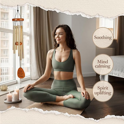 Aurahouse Best Friend Christmas Birthday Gifts for Women, Friendship Gifts for Women Friends Wind Chimes, Bestie Friendsgiving Gift for Best Friend Woman Men, Long Distance Friendship Gift