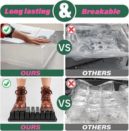 Heavy Duty Seed Starter Trays with 5'' Tall Humidity Domes & 2.75'' Deep Cells – 3-Pack (162 Cells Total) Reusable Plant Germination Kit, Durable Plastic Seedling Trays for Herbs, Vegetables