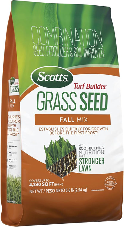 Scotts Turf Builder Grass Seed Fall Mix, 5.6 lbs.