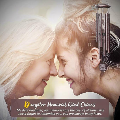 Memorial Gifts for Loss of Daughter, 25''Memorial Wind Chimes of Sympathy Gifts for Loss of Daughter,Bereavement, Condolence, Remembrance Gifts,Windchimes in Memory