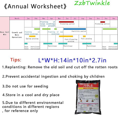 Rose Potting Soil Mix (6 L) Made in Japan