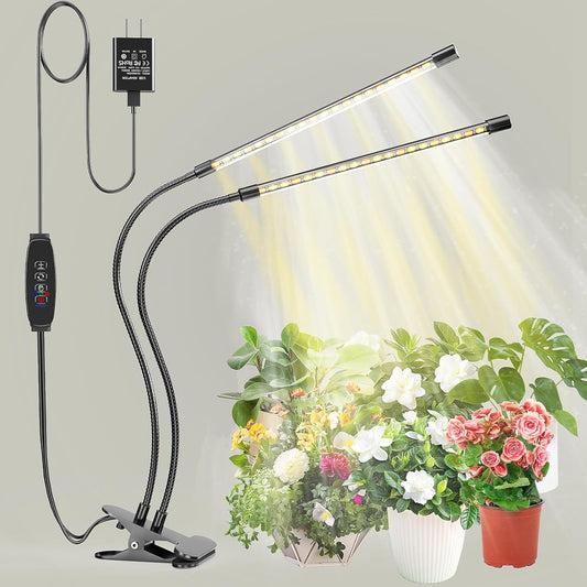 bseah Plant Grow Light for Indoor Plants, Full Spectrum Indoor Grow Light, 3 Modes & 10-Level Dimmable