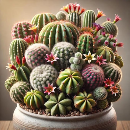 Cactus Exotic Mix Seeds – Unique & Colorful Cacti Varieties | Perennial | Drought-Tolerant & Easy to Grow | Indoor & Outdoor