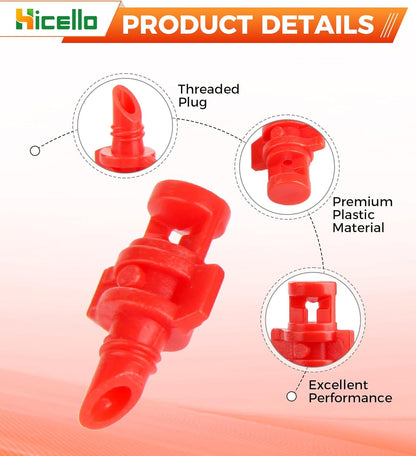 250PCS 360 Degree Misting Nozzle Irrigation, Sprinklers Sprayer for Garden Irrigation System, Micro Sprayer Refraction Automizing Drippers