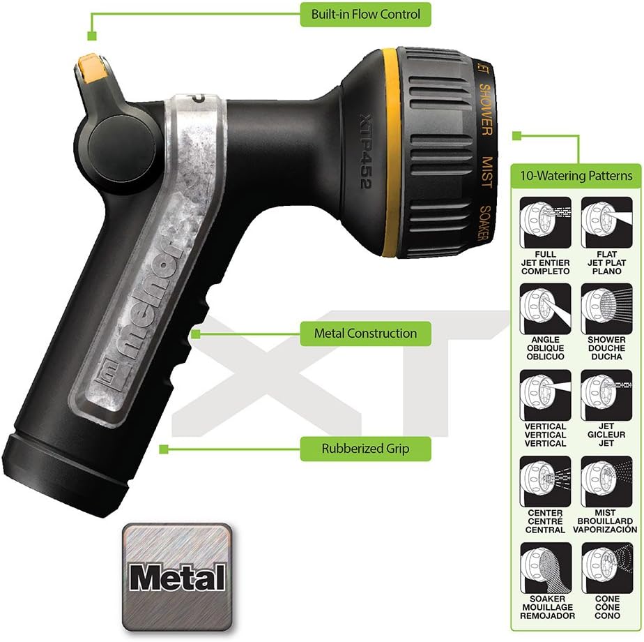 Melnor 65179AMZ Heavyweight Metal Thumb Control Nozzle w/Quick Connect Set
