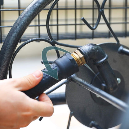 Worth Leader Short Garden Hose 3/4 in. x 5 ft. -Heavy Duty,Durable,Lightweight,Male to Female Fittings -No Kink Leakproof PVC Flexible Water Pipe -Brass Aluminum Ends for Household & Commercial -Green