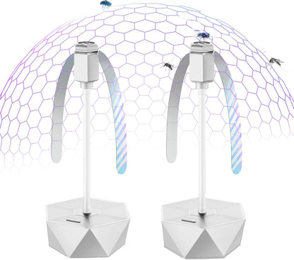 GUIDOT Fly Bug Fans for Food Tables, Fly Control Spinner Table Top Keep Flies Away from Patio Picnic Party Restaurant Kitchen Camping and BBQ