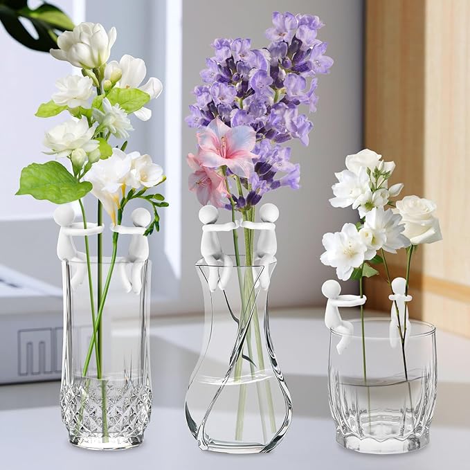 Plant Propagation Buddy, Plant Cutting Holders People, Plant Nurturing Decorative Plant Supports, Propagation Friends for Indoor Gardens or for Sprouts, Stems, Shoots and Cuttings